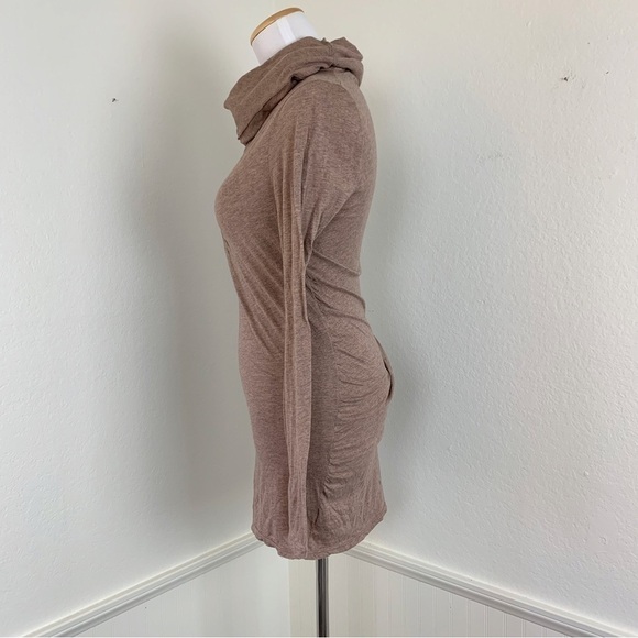 Anthropologie Lilka Cowl Neck Ruched Pima Cotton Long Sleeved Tunic Top Small - Picture 11 of 12